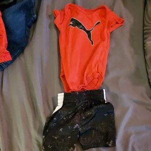 Puma shorts and bodysuit
